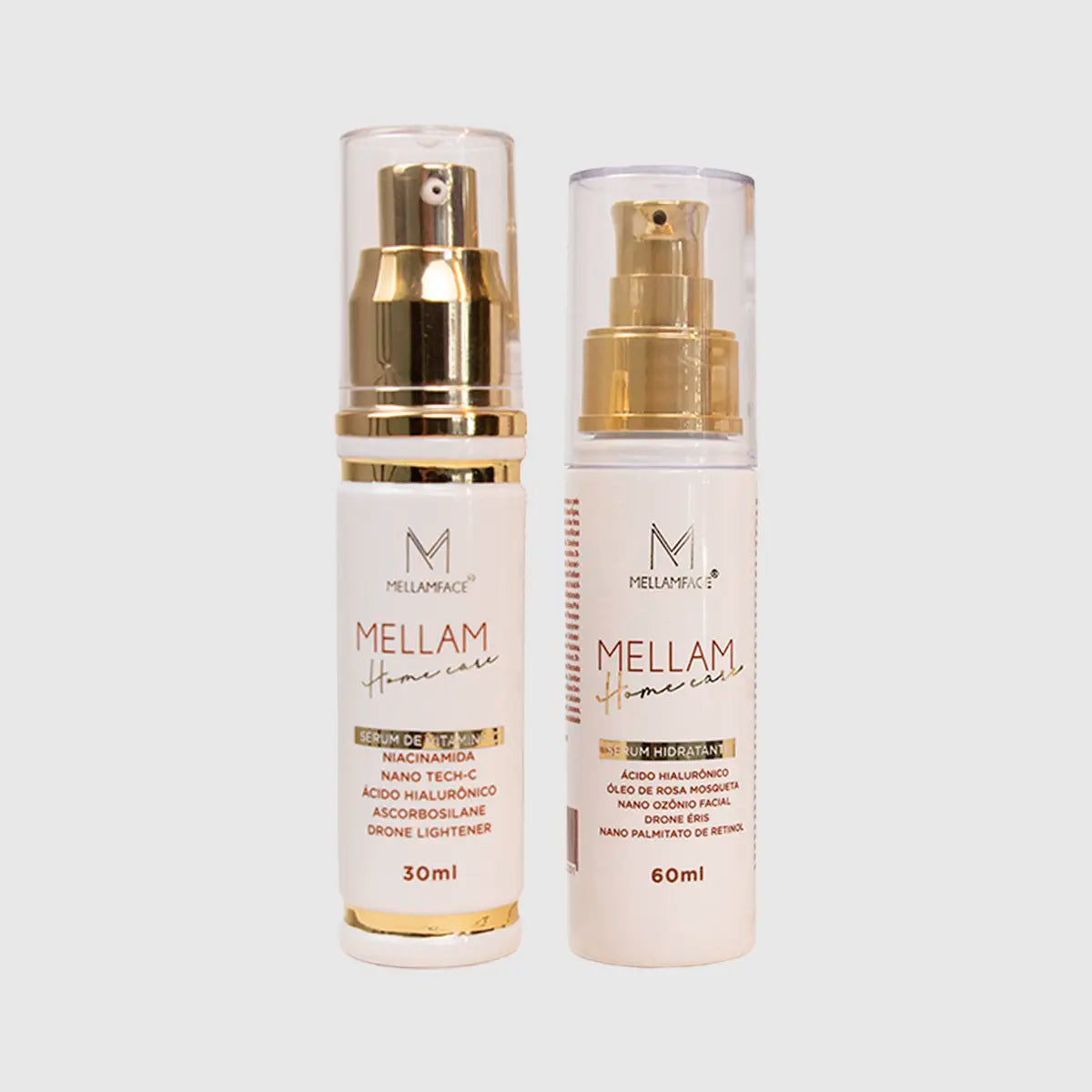 Combo Clareador - Sérum Vitamina C + Sérum Hidratante – Mellamface